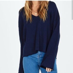 Amuse Society Navy Sweater- size XS